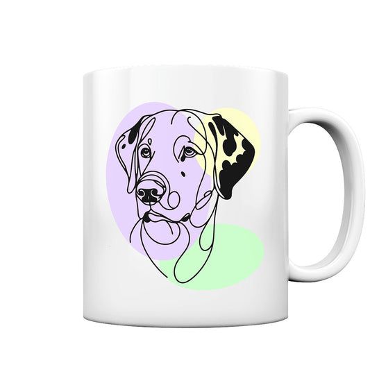 Line Art - Süßer Dalmatiner - Tasse glossy