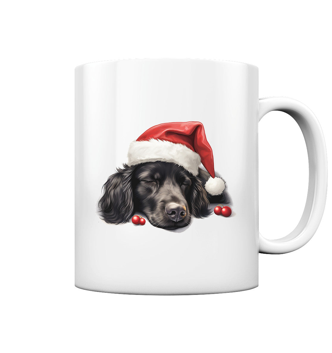 X-mas Hovawart schwarz - Tasse glossy