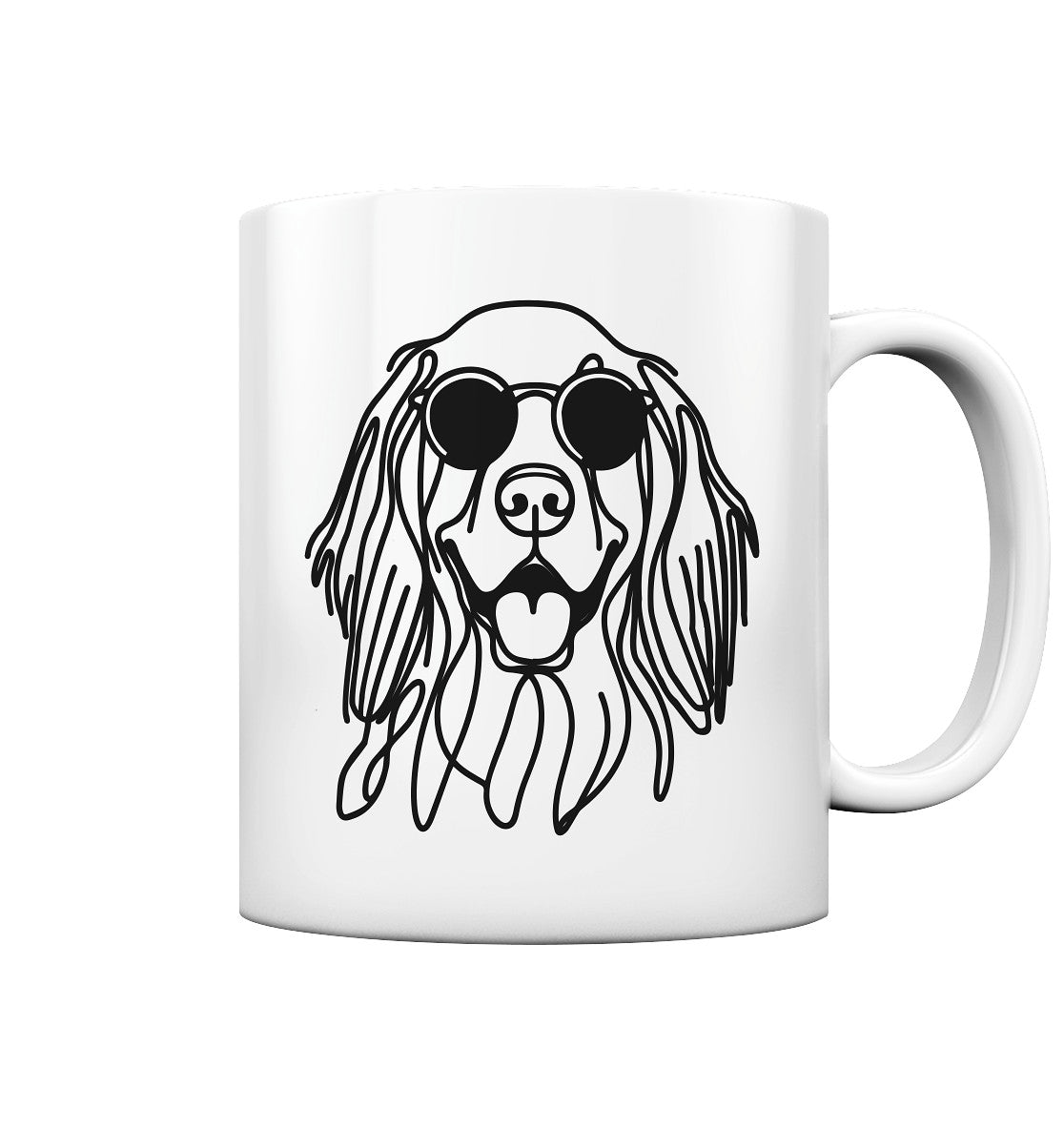 Line Art - Cooler Gordon Setter - Tasse glossy