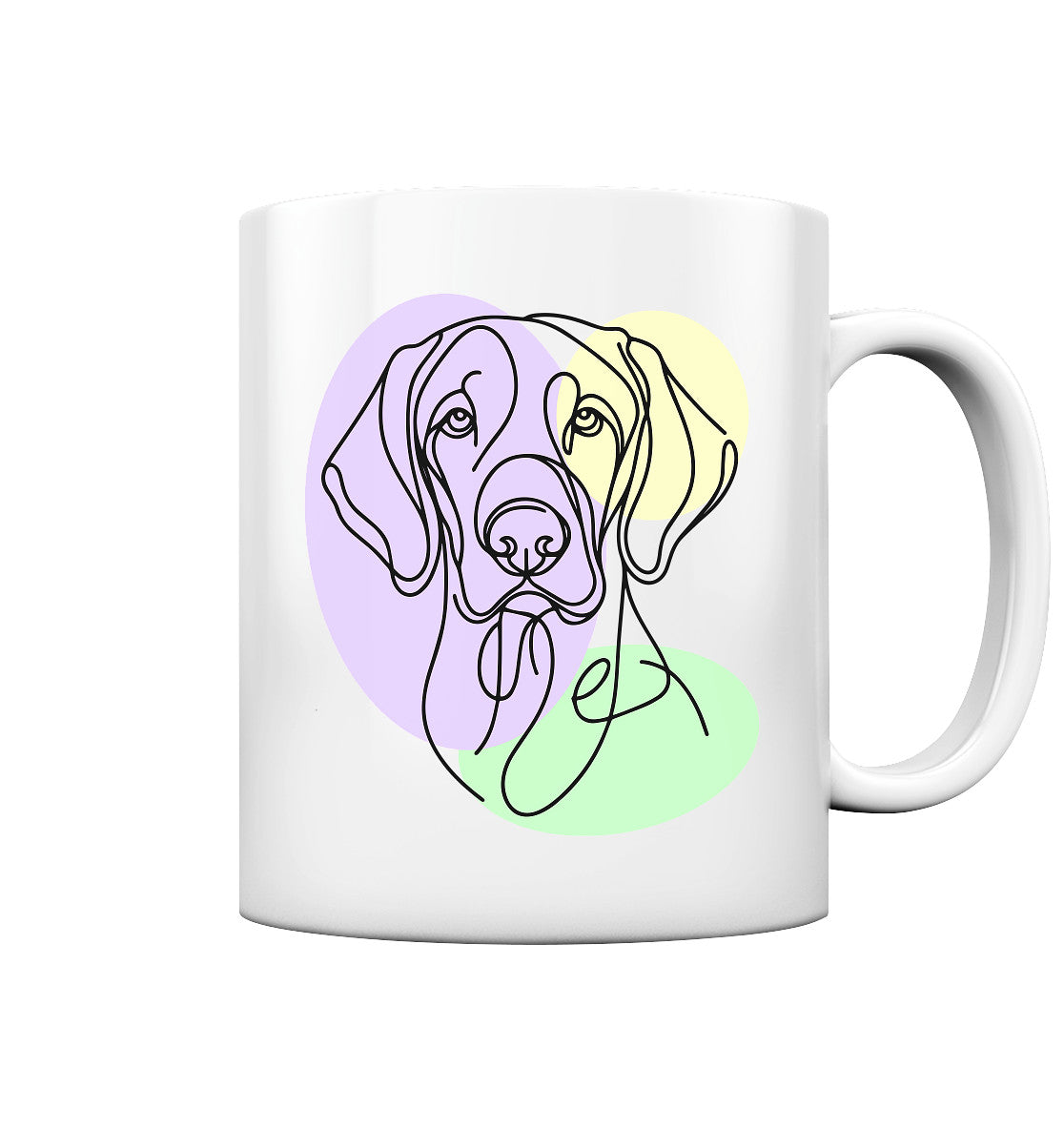 Line Art - Süßer Vizsla - Tasse glossy