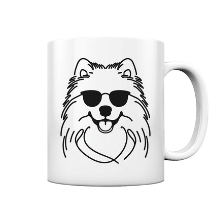 Line Art - Cooler Samojede - Tasse glossy