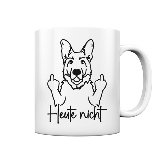 Heute nicht - Deutscher Schäferhund - Tasse glossy