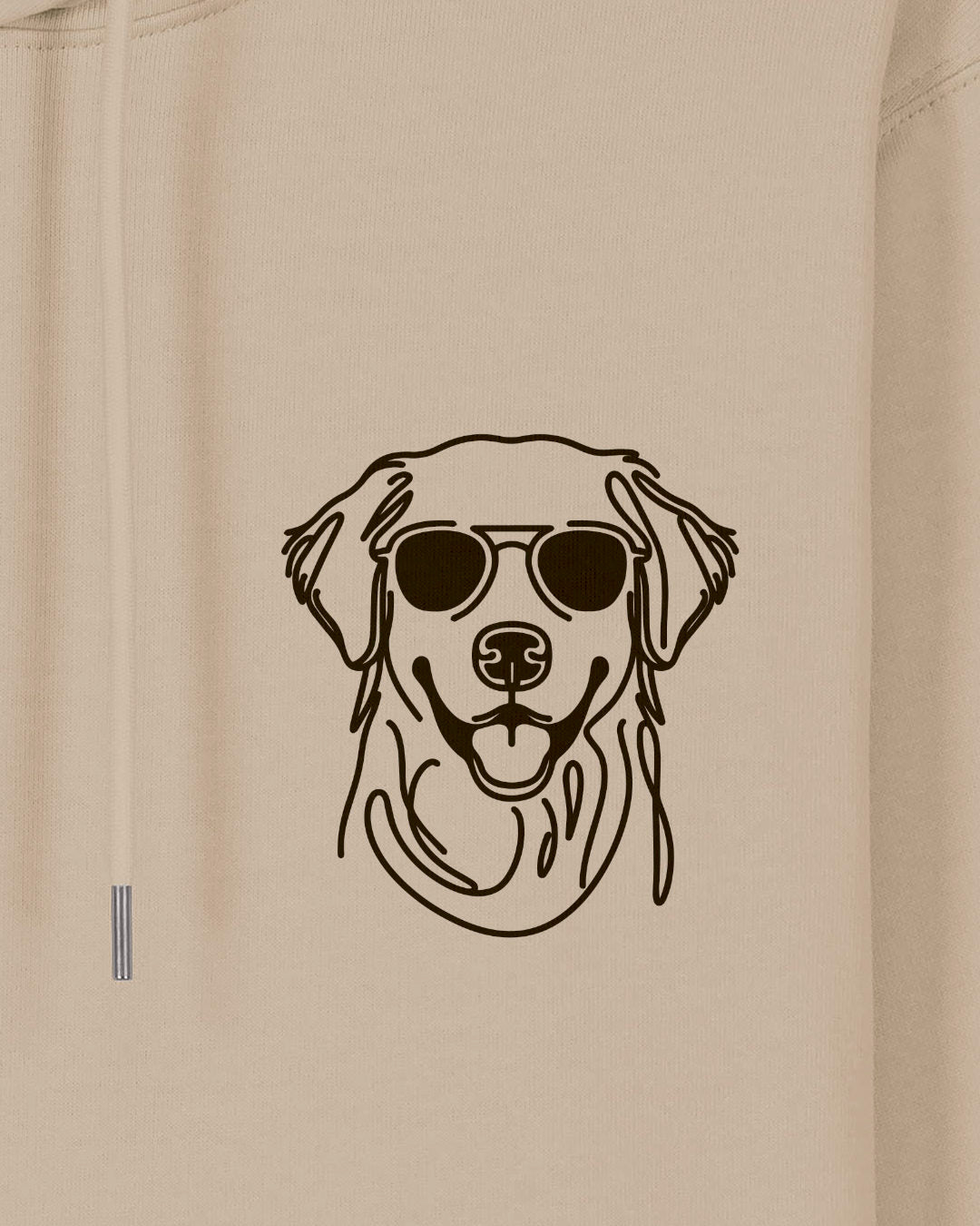 Line Art - Cooler Golden Retriever - Motiv