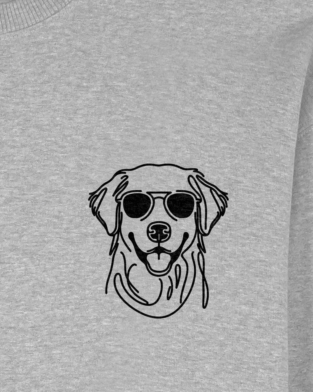 Line Art - Cooler Golden Retriever - Motiv