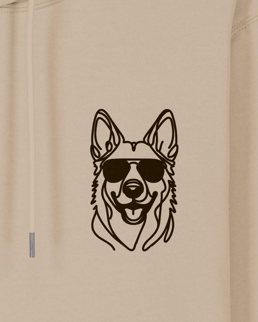 Line Art - Cooler Holländischer Schäferhund - Motiv