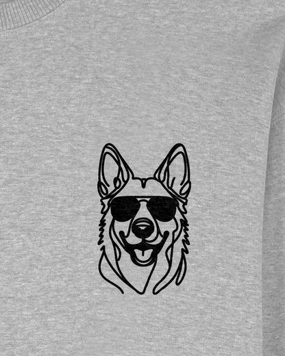 Line Art - Cooler Holländischer Schäferhund - Motiv