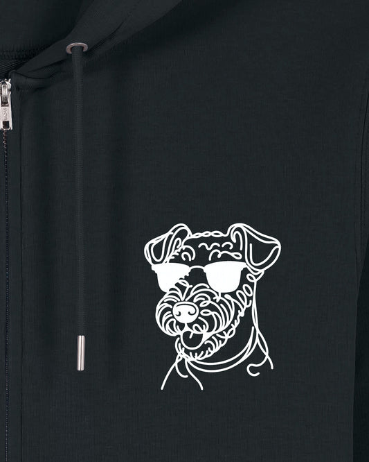 Line Art - Cooler Airedale Terrier - Motiv