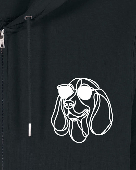 Line Art - Cooler Basset Hound - Motiv