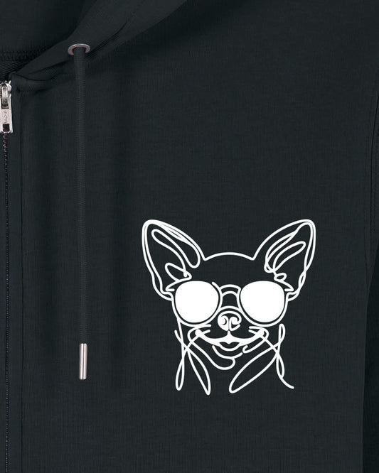 Line Art - Cooler Chihuahua (Kurzhaar) - Motiv