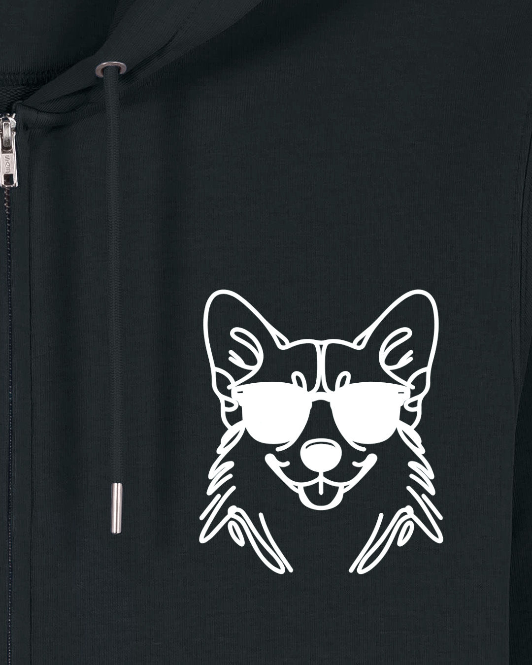 Line Art - Cooler Corgi - Motiv