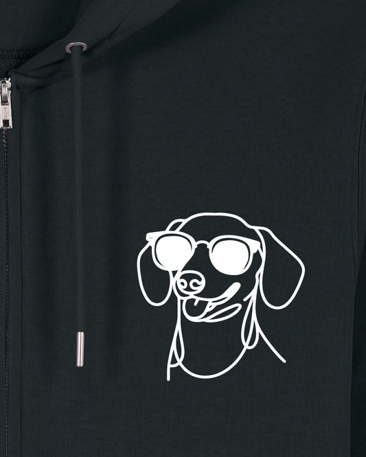 Line Art - Cooler Dackel (Kurzhaar) - Motiv