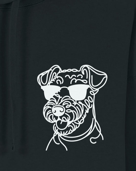 Line Art - Cooler Airedale Terrier - Motiv