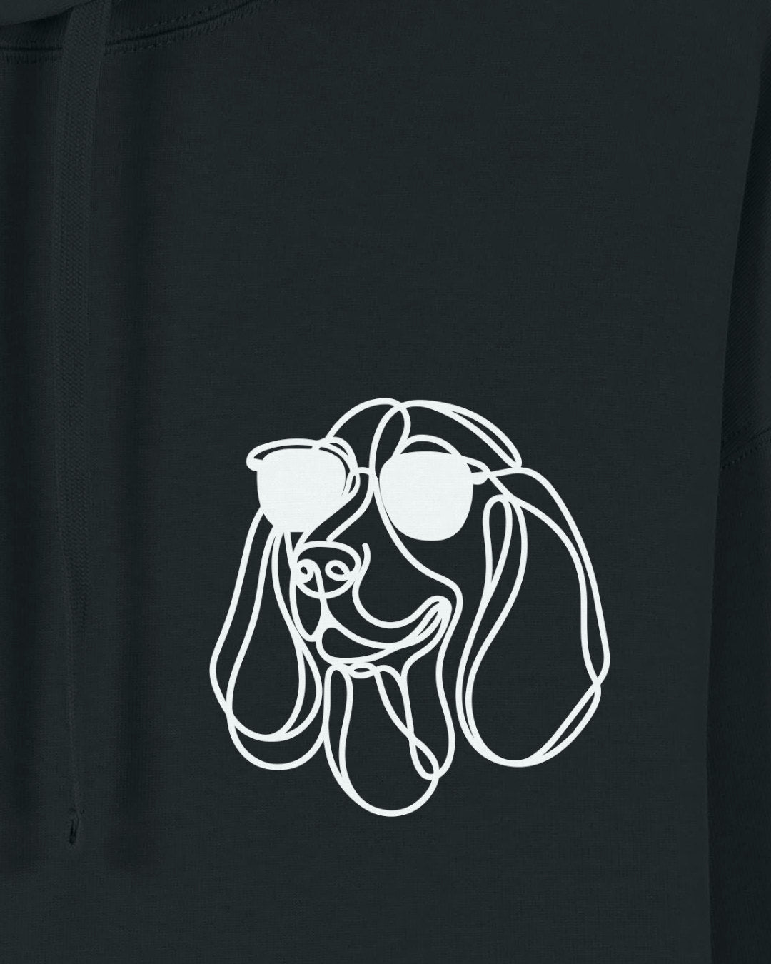 Line Art - Cooler Basset Hound - Motiv