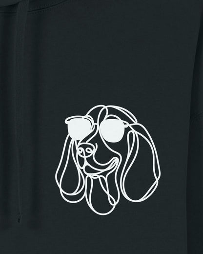 Line Art - Cooler Basset Hound - Motiv