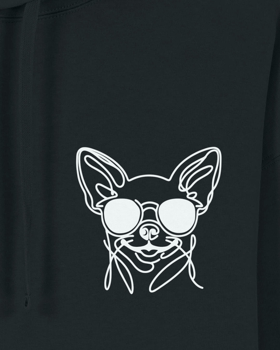 Line Art - Cooler Chihuahua (Kurzhaar) - Motiv