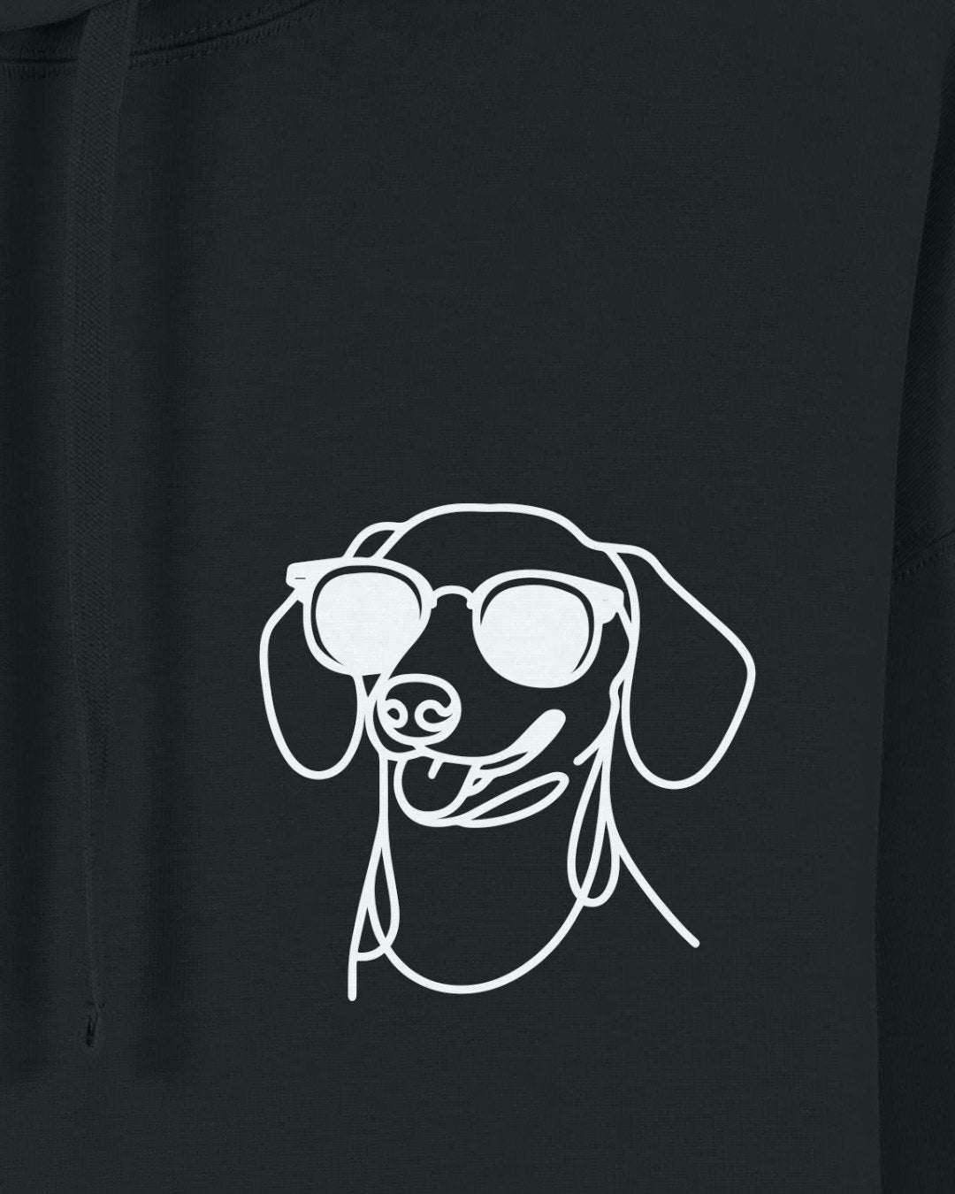 Line Art - Cooler Dackel (Kurzhaar) - Motiv