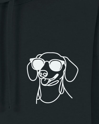 Line Art - Cooler Dackel (Kurzhaar) - Motiv