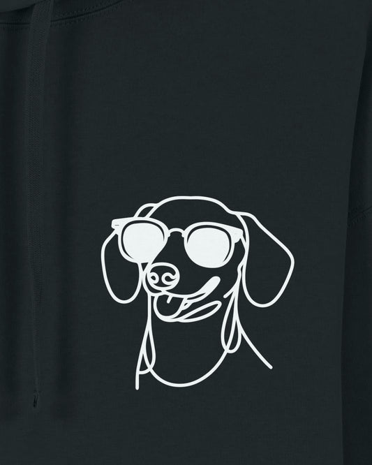 Line Art - Cooler Dackel (Kurzhaar) - Motiv