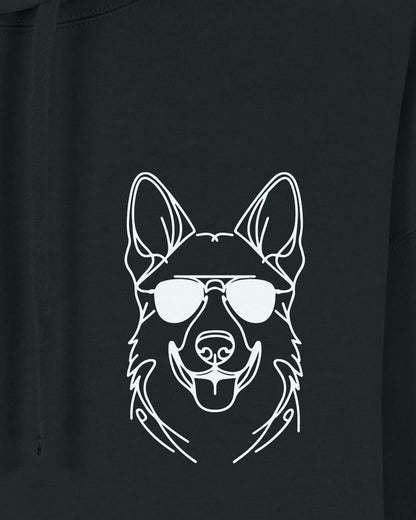 Motiv nah - Line Art - Cooler Deutscher Schäferhund