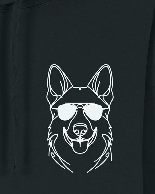Motiv nah - Line Art - Cooler Deutscher Schäferhund