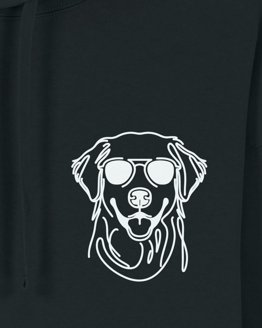 Line Art - Cooler Golden Retriever - Motiv