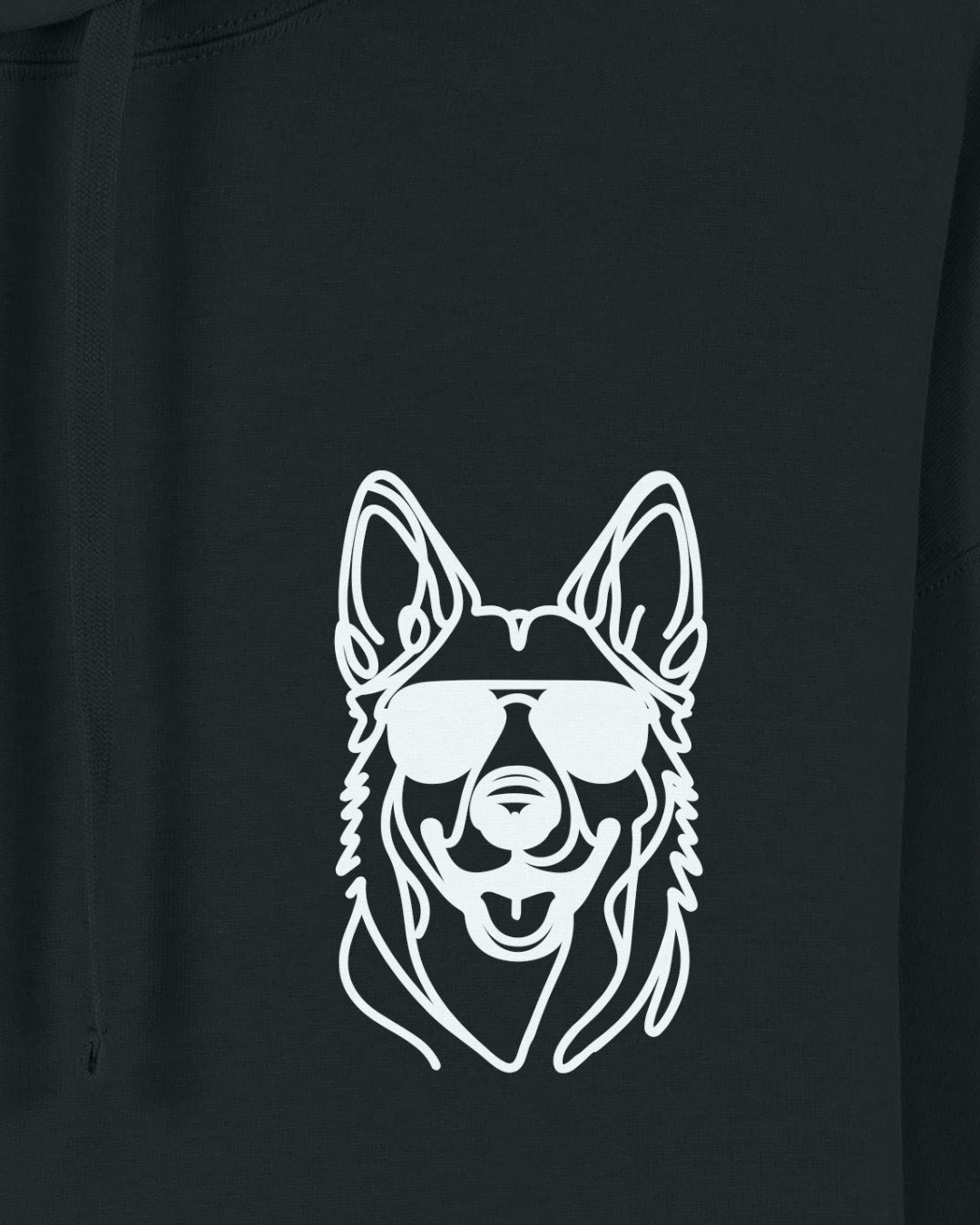 Line Art - Cooler Holländischer Schäferhund - Motiv