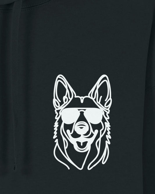 Line Art - Cooler Holländischer Schäferhund - Motiv