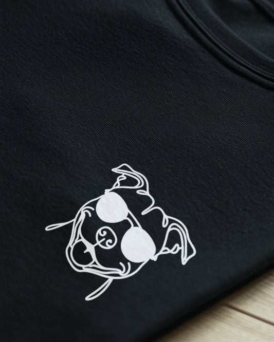 Motiv nah - Line Art - Cooler American Staffordshire Terrier