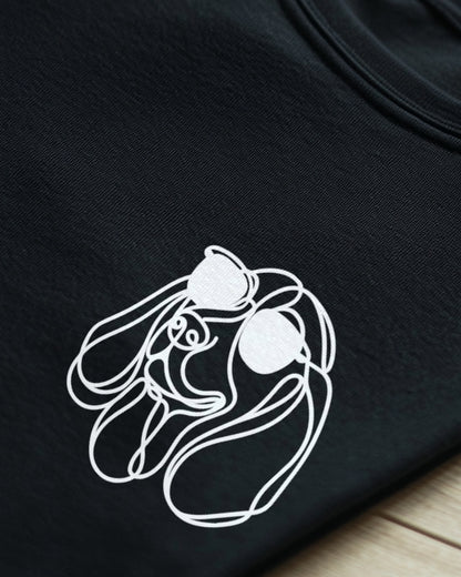 Line Art - Cooler Basset Hound - Motiv