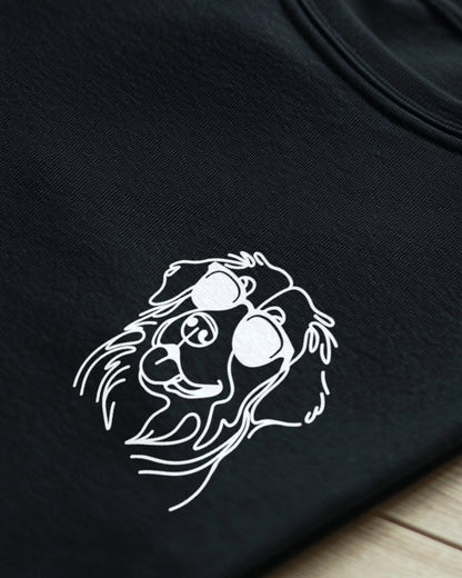 Line Art - Cooler Berner Sennenhund - Motiv