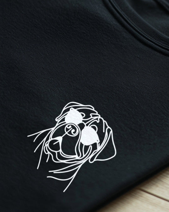 Line Art - Cooler Bullmastiff - Motiv