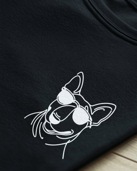 Line Art - Cooler Bullterrier - Motiv