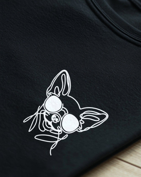 Line Art - Cooler Chihuahua (Kurzhaar) - Motiv