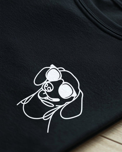 Line Art - Cooler Dackel (Kurzhaar) - Motiv