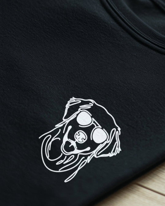 Line Art - Cooler Golden Retriever - Motiv