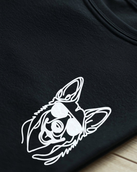 Line Art - Cooler Holländischer Schäferhund - Motiv