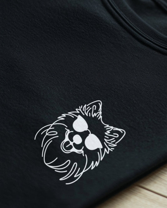 Motiv nah - Line Art - Cooler Islandhund