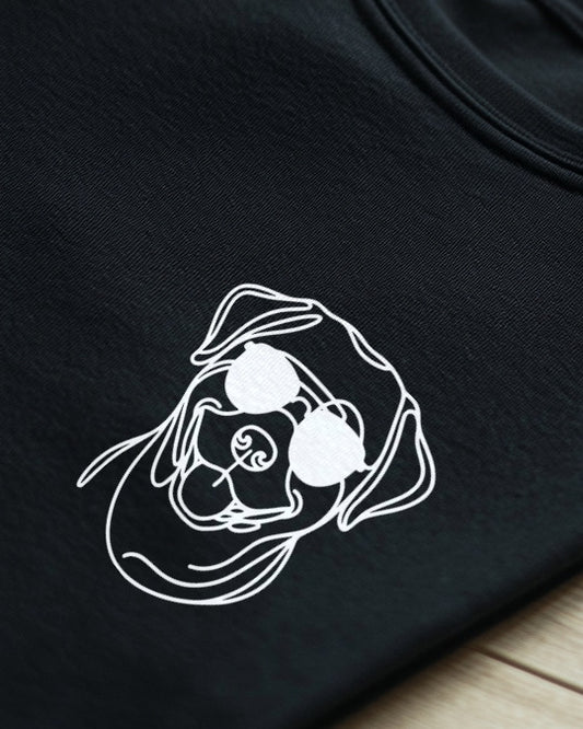 Line Art - Cooler Rottweiler - Motiv