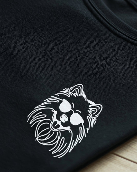 Line Art - Cooler Wolfsspitz - Motiv