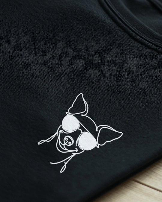 Motiv nah - Line Art - Cooler Zwergpinscher