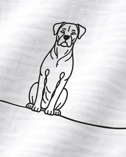 Motiv nah - Line Art - Boxer mit Herz