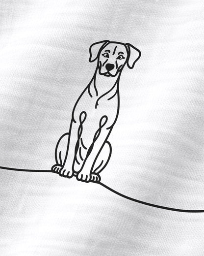 Motiv nah - Line Art - Deutscher Pinscher mit Herz