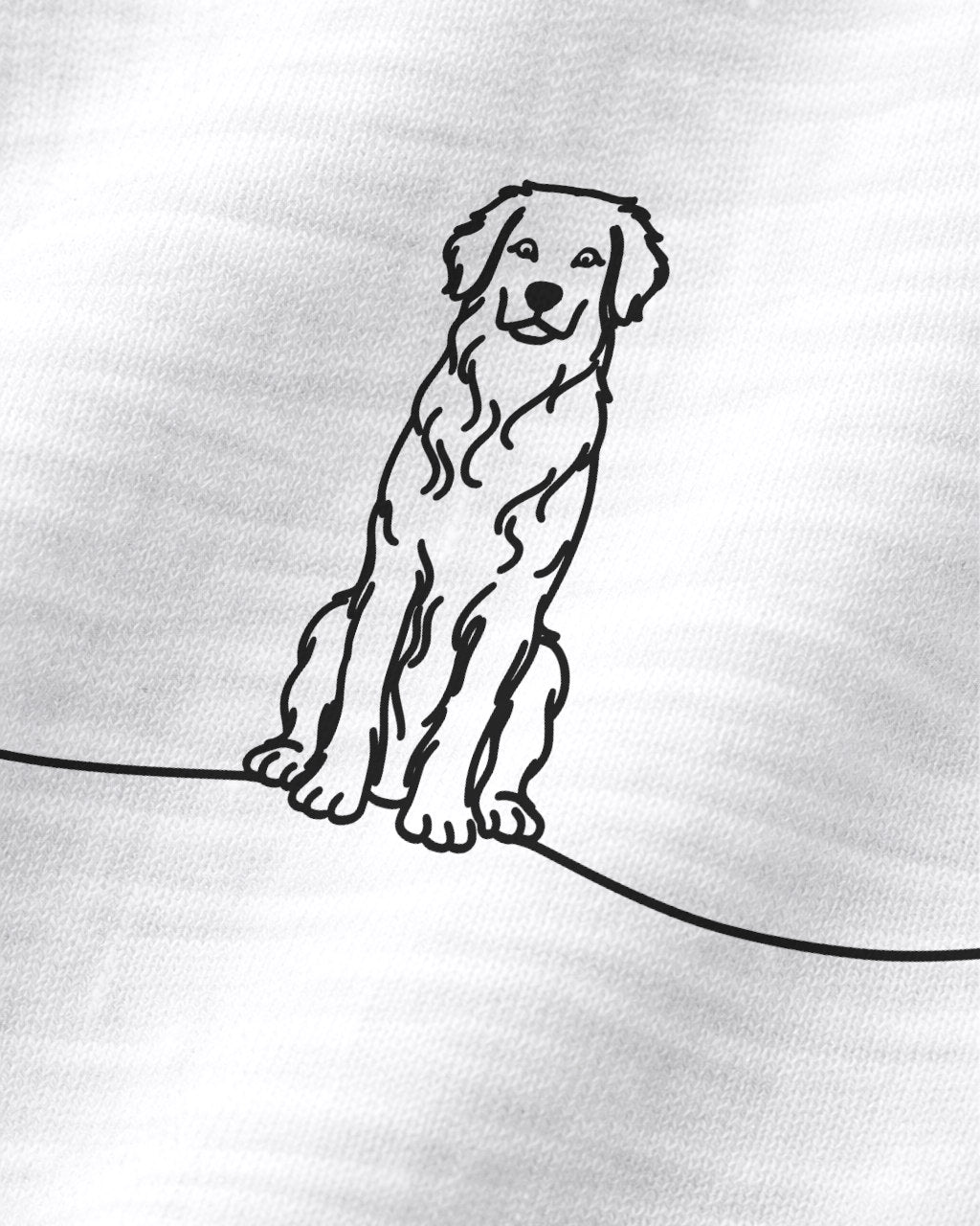 Motiv nah - Line Art - Hovawart mit Herz