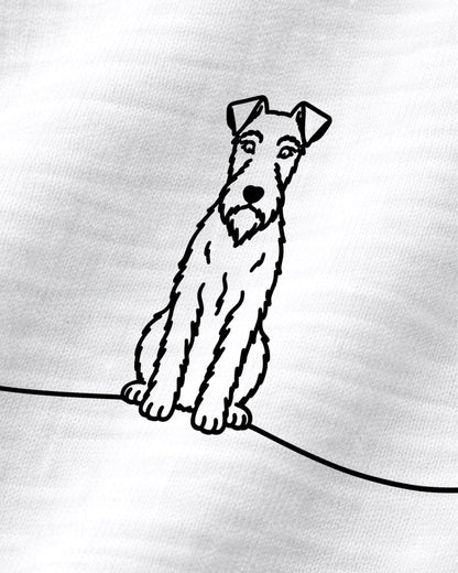 Detailbild - Line Art - Hund mit Herz - Irish Terrier