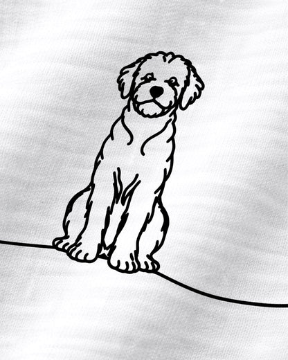 Line Art - Lagotto Romagnolo mit Herz - Organic Basic Unisex Sweatshirt
