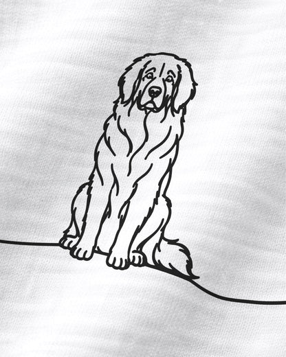 Line Art - Leonberger mit Herz - Ladies Organic Shirt