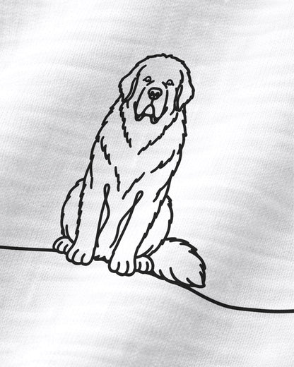 Line Art - Neufundländer mit Herz - Ladies Organic Shirt