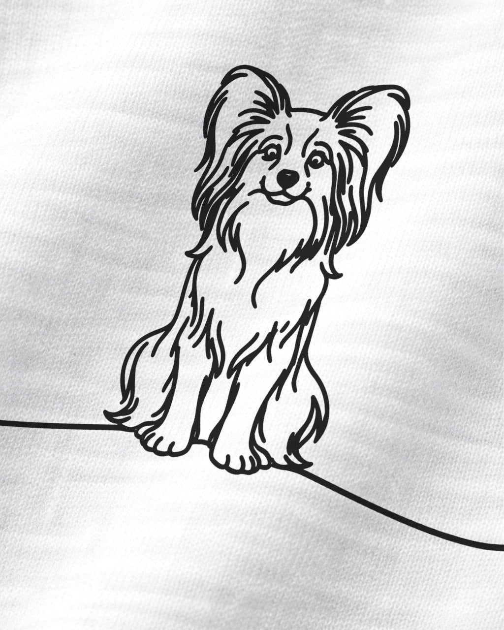 Motiv nah - Line Art Papillon mit Herz