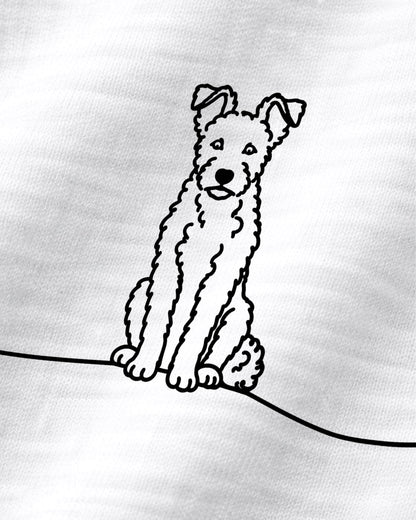 Detailbild - Line Art - Hund mit Herz - Pumi