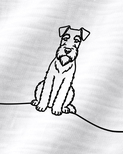 Detailbild - Line Art - Hund mit Herz - Schnauzer